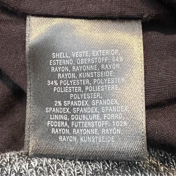 Anthropologie Maeve Grey Dress with Faux Wrap Front. Sz Small. Great Condition! - Picture 8 of 11